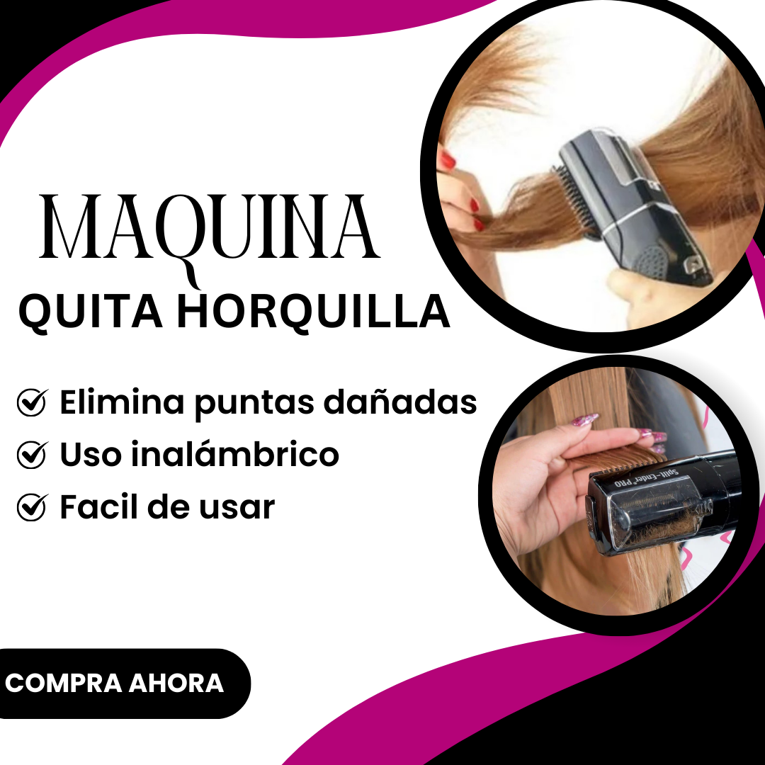 Máquina Quita Horquilla Pro: Puntas Cerradas y Cabello Saludable en Minutos